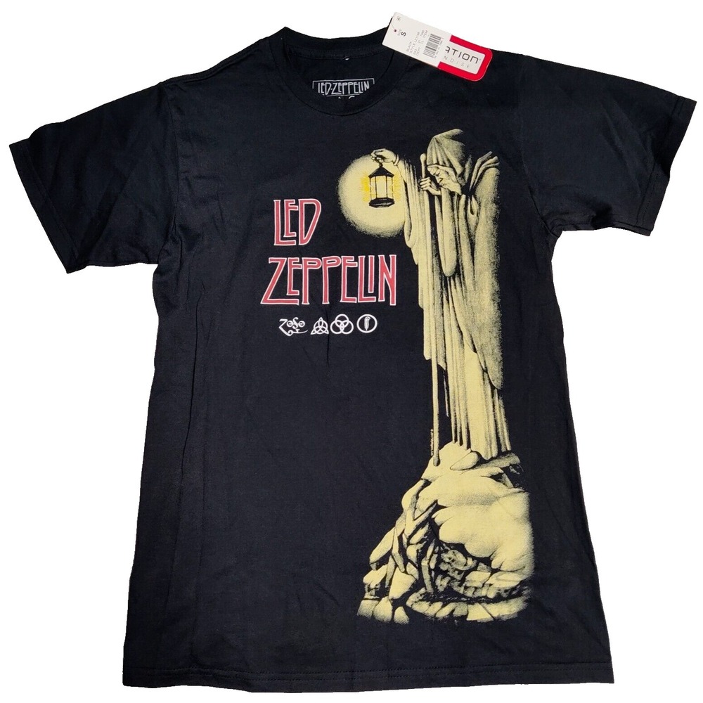 LED ZEPPELIN‎ IV Men Small Black ZOSO HERMIT Live Nation T-Shirt NEW